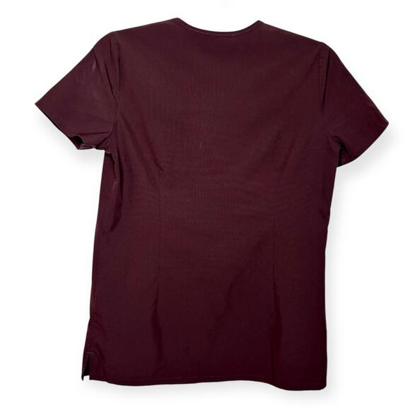 Figs chocolate brown scrubs top women's size XXs - Picture 5 of 5